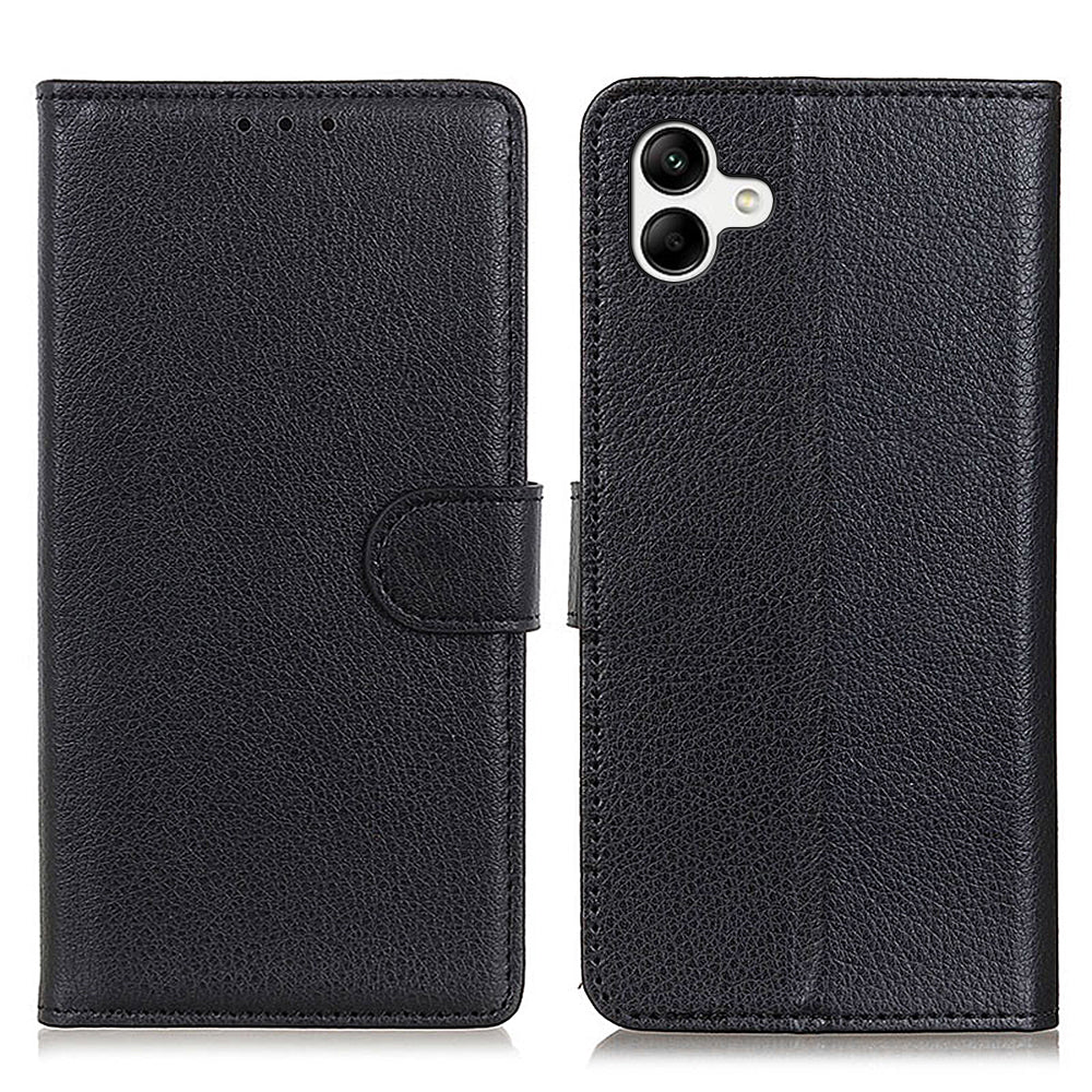 For Samsung Galaxy A05 4G Case Wallet Stand Litchi Texture PU Leather Phone Cover For Samsung Galaxy A05 4G Case Wallet Stand Litchi Texture PU Leather Phone Cover